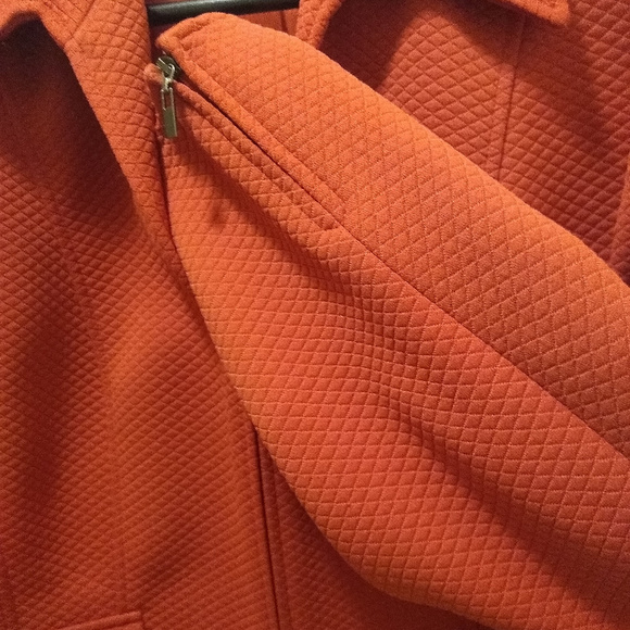 Talbots zip-front dark red jacket - Picture 3 of 5